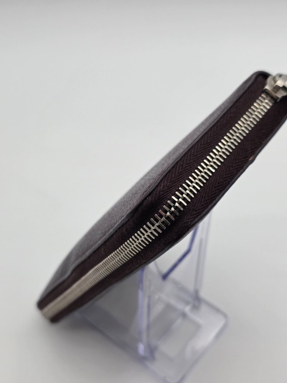 YSL Maroon Zipper Long Wallet - Picture 12 of 16